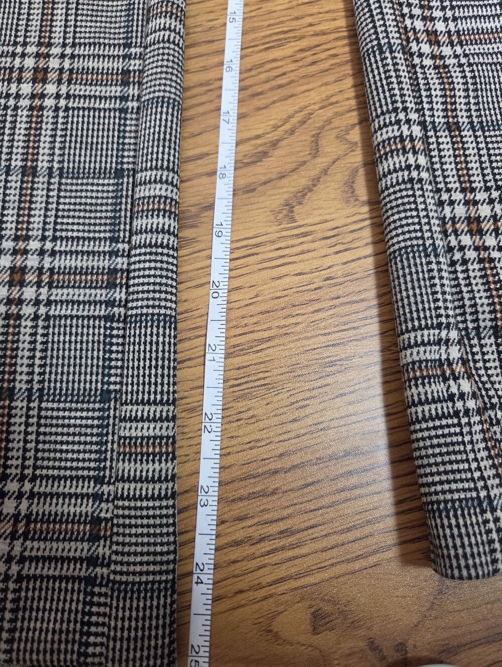 NWT Zac & Rachel Petite Glen Plaid Stretch Dress Pants - Black/Gray Size 12P - Picture 10 of 12